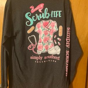 Simply southern scrub life long sleeve